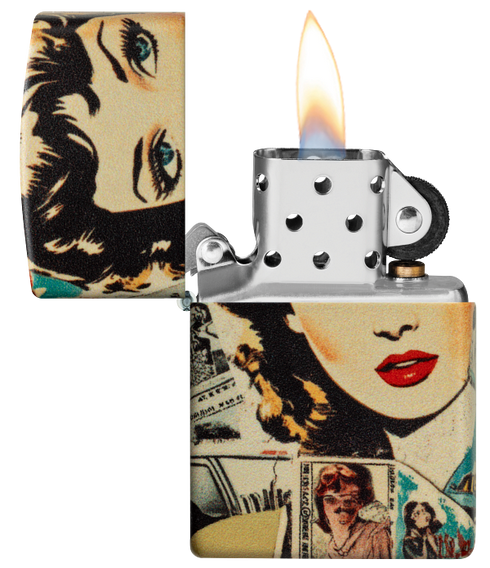 Zippo 60.007.652 vžigalnik Vintage Comic Collage
