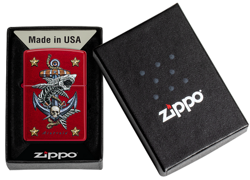 Zippo 47109 vžigalnik Nautic Anchor & Skulls by Rietveld