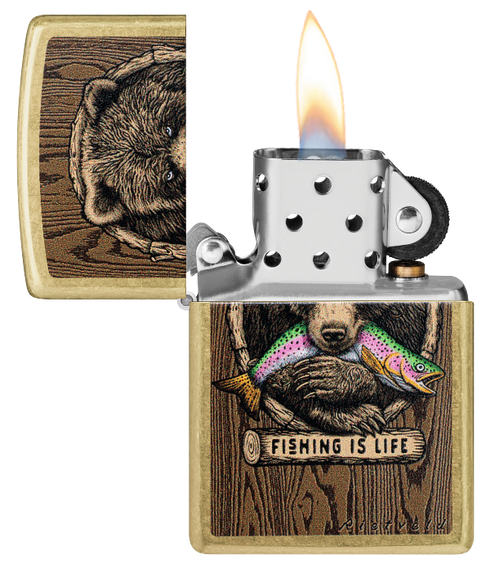 Zippo 47111 vžigalnik Bear & Fishing by Rietveld