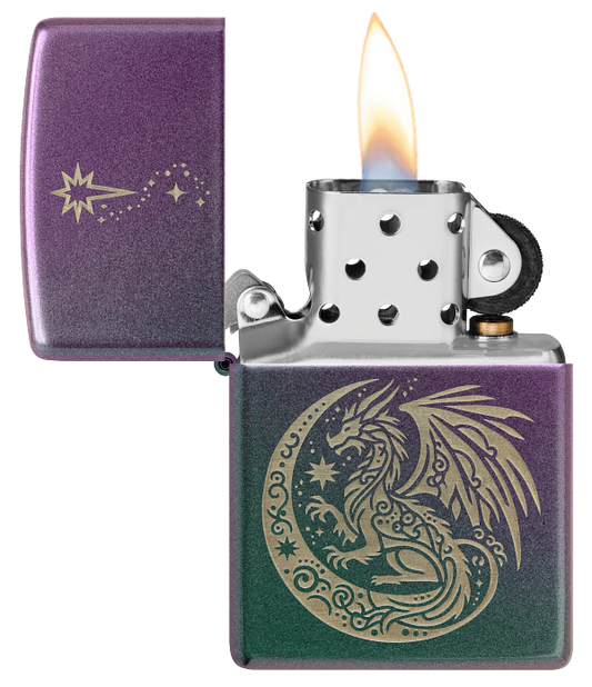 Zippo vžigalnik 47151 Fantasy Dragon and Crescent Moon