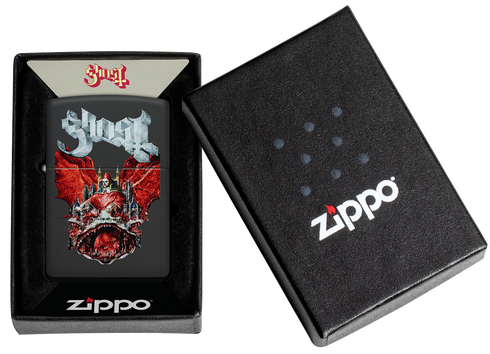Zippo 47233 vžigalnik Ghost, Black Matte