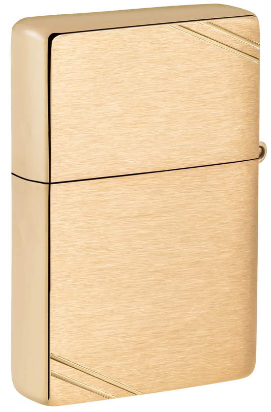Zippo 47262 vžigalnik Everything's Fine, Vintage Brushed Brass