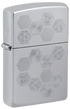 Zippo 47457 vžigalnik Geometric Honeycomb, High Polish Chrome