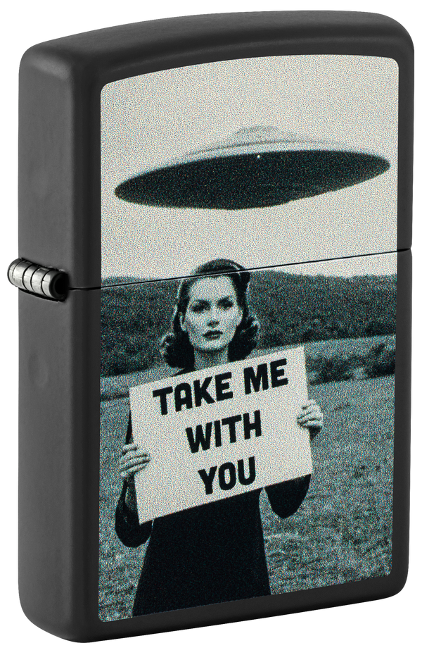 Zippo 47467 vžigalnik Take Me With You, Black Matte