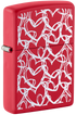 Zippo 47499 vžigalnik Hearts, Red Matte
