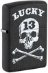 Zippo 47506 vžigalnik Lucky 13, Black Crackle