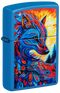 Zippo 47516 vžigalnik Abstract Fox, Sky Blue Matte