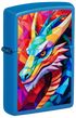 Zippo 47517 vžigalnik Abstract Dragon, Sky Blue Matte