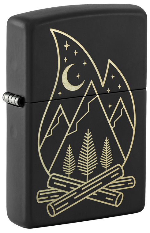 Zippo 47532 vžigalnik Camp Flame, Black Matte