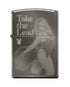 Zippo 47590 vžigalnik Playboy - Take The Lead, Black Ice