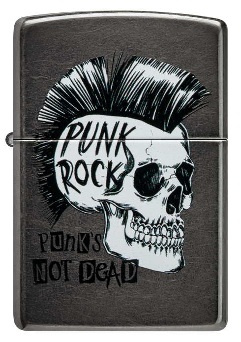 Zippo vžigalnik 60.006.559 Punk Rock Skull, Grey