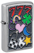 Zippo 48682 vžigalnik All Luck Design, Street Chrome