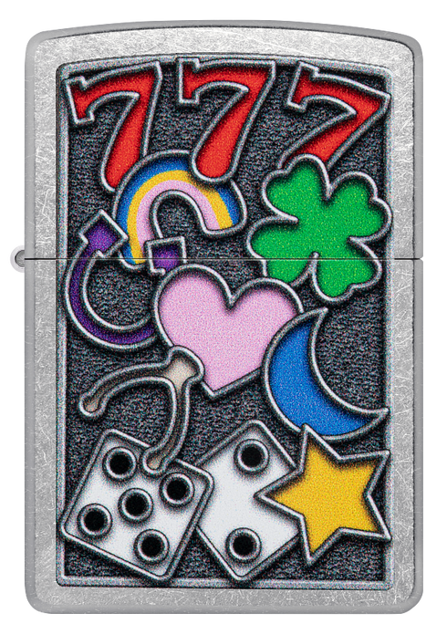 Zippo 48682 vžigalnik All Luck Design, Street Chrome