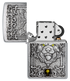 Zippo vžigalnik 48690 Fierce Wolf Emblem