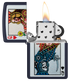 Zippo 48723 vžigalnik Queen of Hearts, Navy Matte