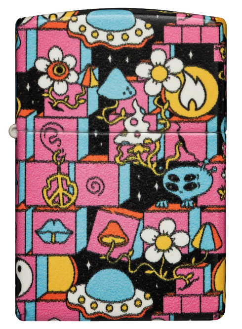 Zippo 48779 vžigalnik Abstract Pink, Glow in the Dark