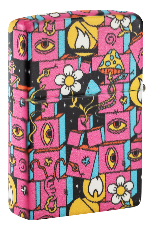 Zippo 48779 vžigalnik Abstract Pink, Glow in the Dark