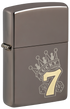 Zippo 48913 vžigalnik Lucky 7, Black Ice