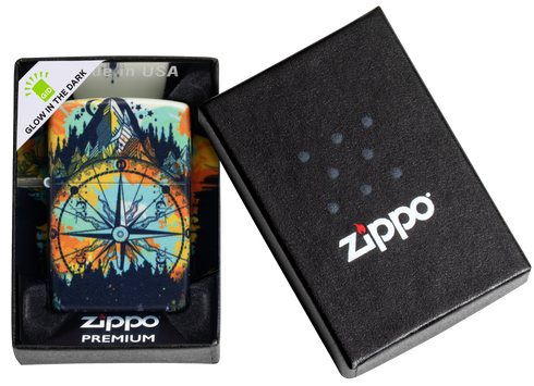 Zippo vžigalnik 49805 Nature Compass, Glow in the Dark