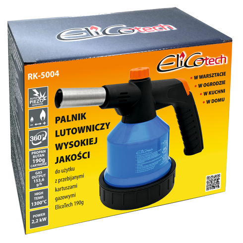 Gorilnik spajkalni plinski RK-5004 ElicoTech, 500401