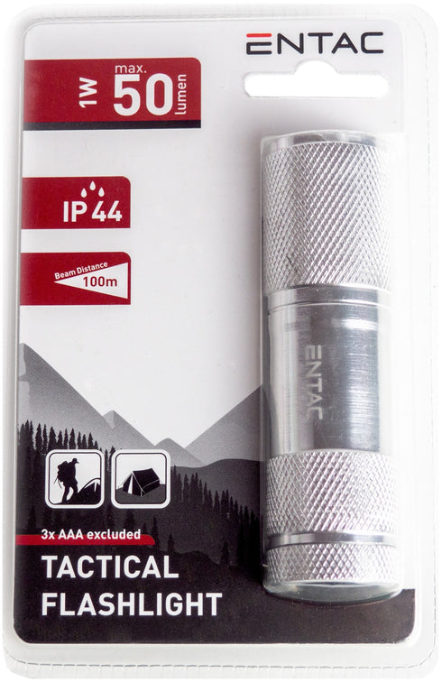 Entac 90828 Svetilka 1W LED 50lm ALU 3xAAA IP44