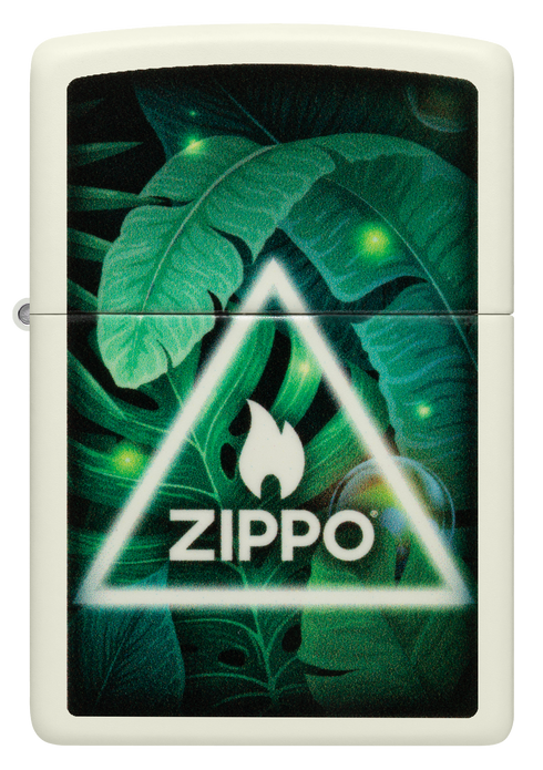 Zippo vžigalnik 60.006.871 Triangle Leaves, Glow in the Dark