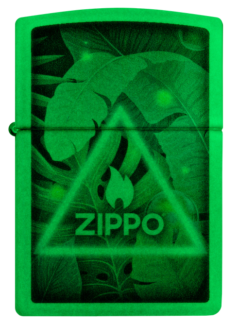 Zippo vžigalnik 60.006.871 Triangle Leaves, Glow in the Dark