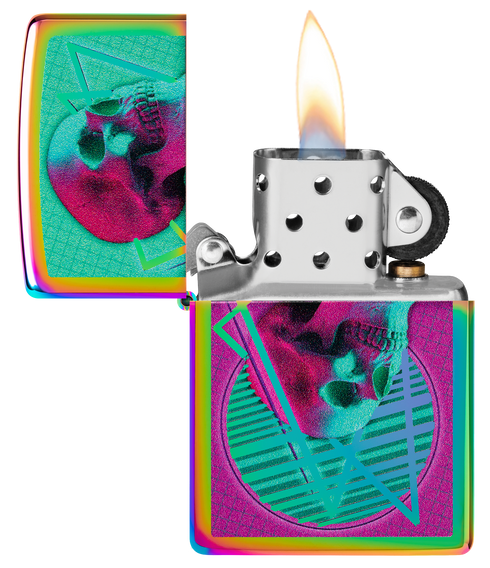 Zippo 60.006.889 vžigalnik Skull Mirrored