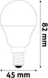 Žarnica mini LED 6,5W E14 WW 3000K 806lm G45 150° ABMG14WW-6.5W