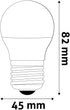 Žarnica mini LED SMD 4.5W E27 6400K CW G45 150°, ABMG27CW-4.5W