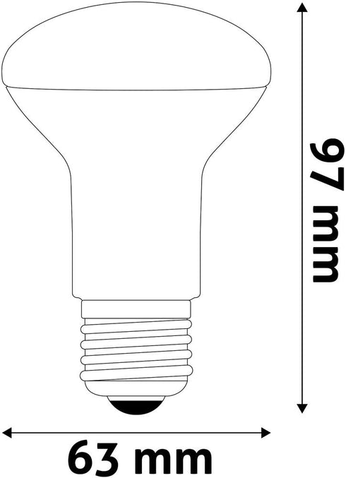 Žarnica LED SMD R63 8W E27 NW 4000K, ABR63NW-8W
