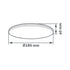Svetilka stropna LED Pandora srebrna V2 15W 4000K 1125lm okrogla ACLO28NW-15W-PAN2S-S