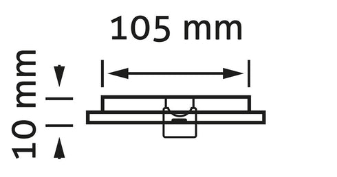 Svetilka stropna vgradna LED okrogla 6W NW 4000K Satin ACRPNW-R-6W-ALU-SN