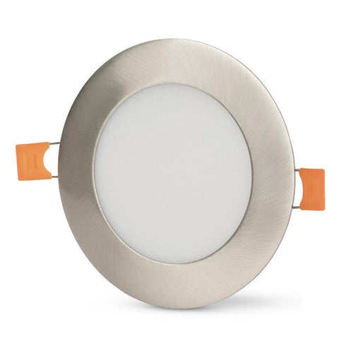 Svetilka stropna vgradna LED okrogla 6W NW 4000K Satin ACRPNW-R-6W-ALU-SN