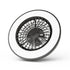 Svetilka stropna z ventilatorjem Wanda 2x24W+15W motor IR remote črna AFCLCCT-48W-15W-WAB