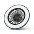 Svetilka stropna z ventilatorjem Wanda 2x24W+15W motor IR remote črna AFCLCCT-48W-15W-WAB