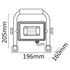 Reflektor LED Slim matiran SMD 20W NW 4000K s stojalom 1,5m ARFSFLNW-20W