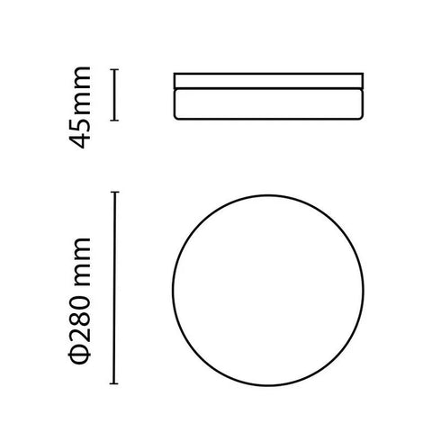 Svetilka ASAL0222 stropna LED 24W CCT