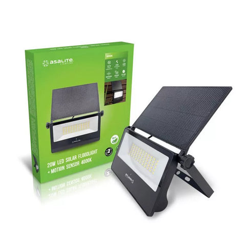 Asalite ASAL0276 Reflektor LED Slim solarni 20W 4000K 1800 lm +senzor