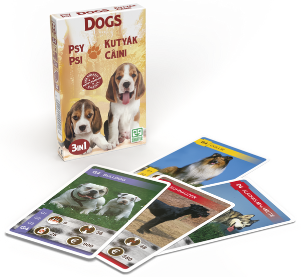 Igra s kartami 10035084 Animal Trumps 3v1: Psi