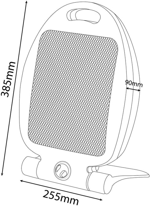 Grelnik prenosni 996745 kvarčni 400/800W, EPQH-0.8KW-N