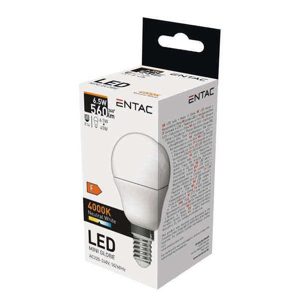 Žarnica mini LED SMD 6,5W E14 4000K 560lm, LLMG14-6,5W-NW
