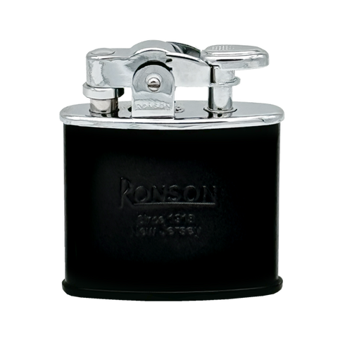 Ronson 210003 Vžigalnik polnilni Nostalgia kremen v črni barvi