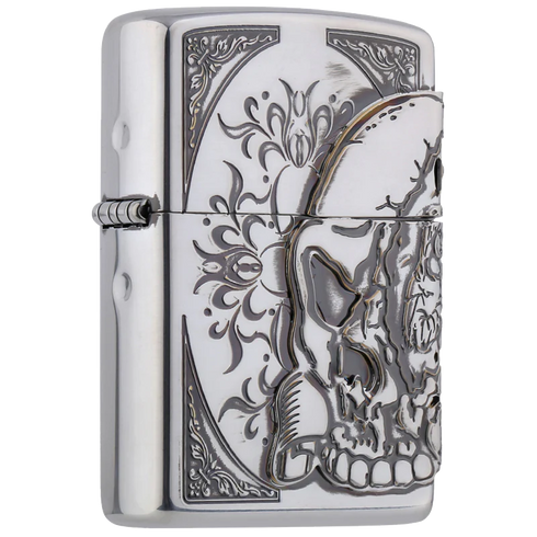Zippo vžigalnik ZA-3-71A Big Skull Antique SV