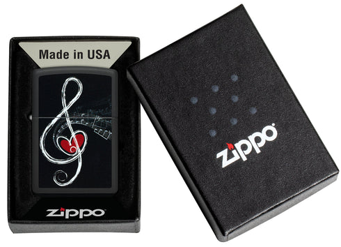 Zippo 46840 vžigalnik Music Clef & Heart