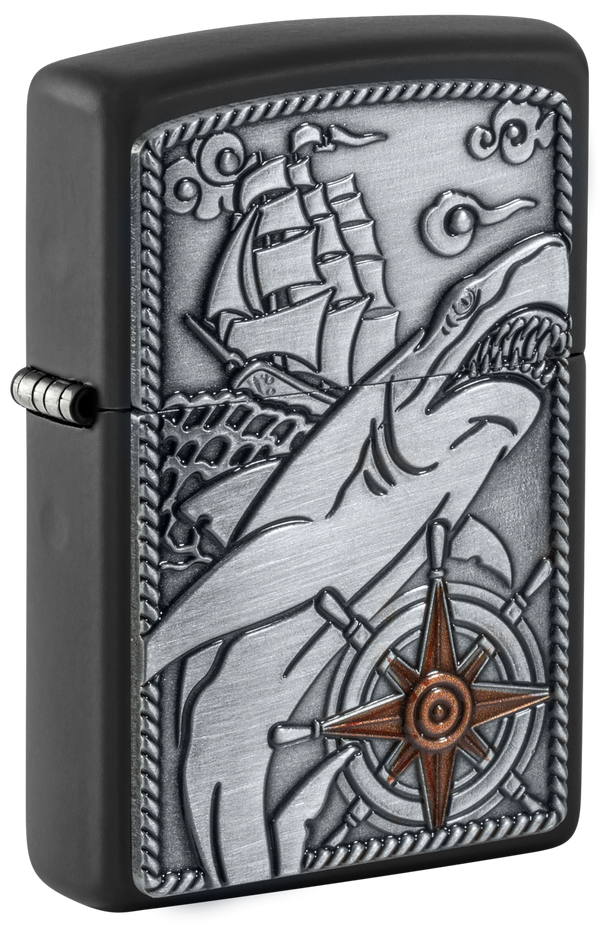 Zippo vžigalnik 48120 Shark Ship Emblem