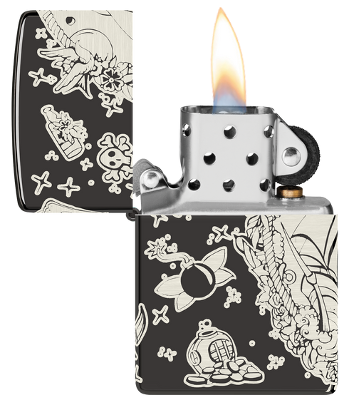 Zippo vžigalnik 48398 Tattoo Pirates