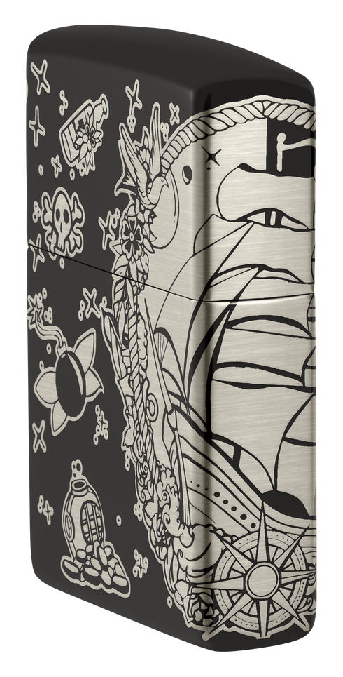 Zippo vžigalnik 48398 Tattoo Pirates