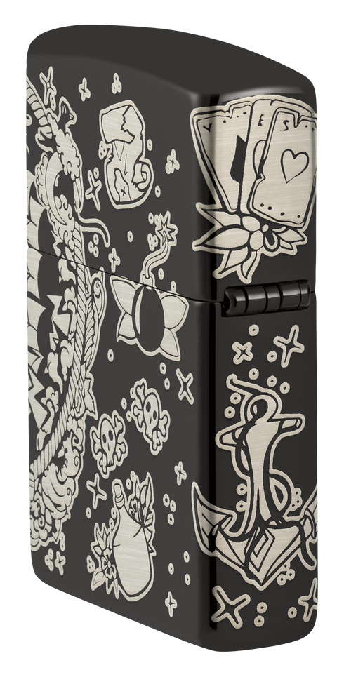 Zippo vžigalnik 48398 Tattoo Pirates