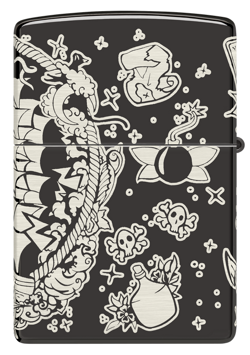 Zippo vžigalnik 48398 Tattoo Pirates